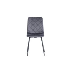 Indy Velvet Dining Chair in Grey