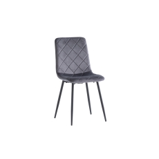 Indy Velvet Dining Chair in Grey