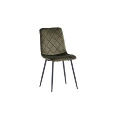 Indy Velvet Dining Chair in Juniper Green