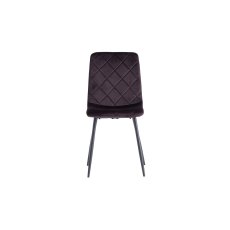 Indy Velvet Dining Chair in Aubergine