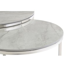 Houston Round Coffee Table Set in Vilas Grey