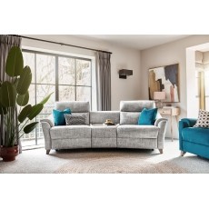 G Plan Hurst Fabric Modular Curved Power Recliner Sofa with Storage