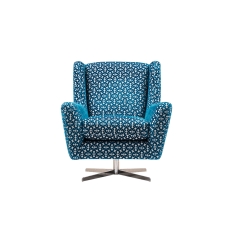 Falmouth Upholstered Swivel Accent Chair
