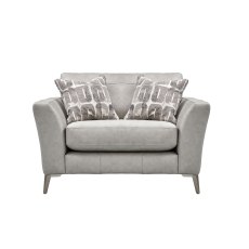 Falmouth Leather Hide Cuddler Sofa