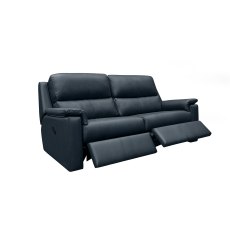 G Plan Harper Leather Lumbar Recliner Large Sofa