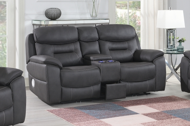 Sofa Source Ireland Series 3 - Ultimate Smart Tech 2 Seater Power Recliner Sofa with Console