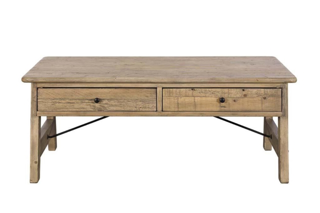 Reclaimed wood small coffee table deals