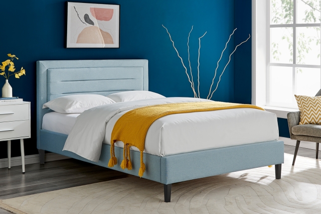 Limelight Pablo Fabric Bed in Duck Egg