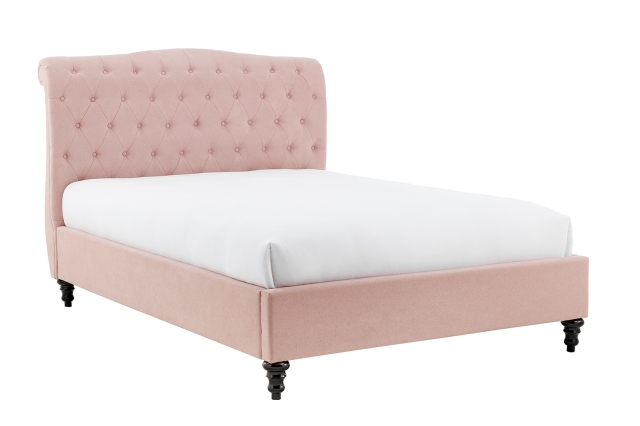 Rosalie velvet platform shop bed
