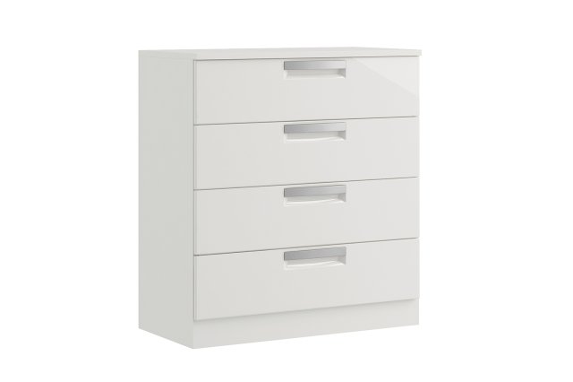 Milly High-Gloss 4 Drawer Chest of Drawers Milly High-Gloss 4 Drawer Chest of Drawers