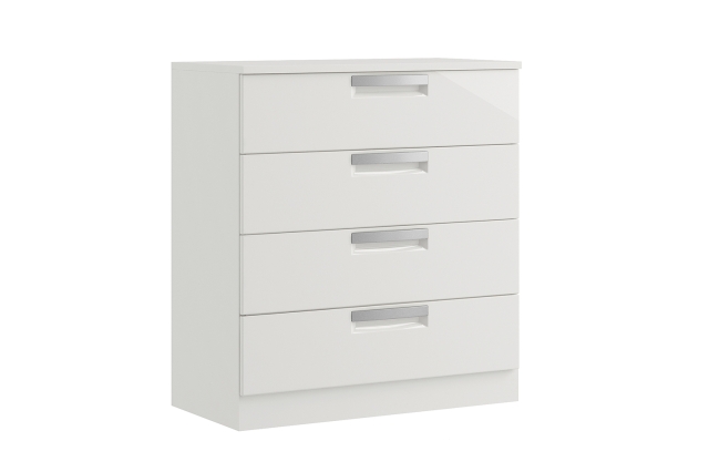 Maysons Furniture Milly High-Gloss 4 Drawer Chest of Drawers