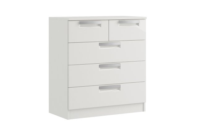 Milly High-Gloss 3 + 2 Drawer Chest of Drawers Milly High-Gloss 3 + 2 Drawer Chest of Drawers