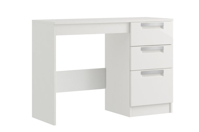 Milly High-Gloss Single Pedestal Dressing Table Milly High-Gloss Single Pedestal Dressing Table