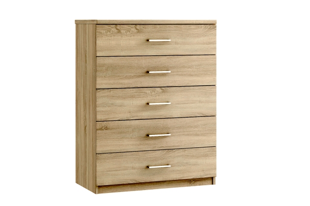 Maysons Furniture Malena 5 Drawer Chest of Drawers