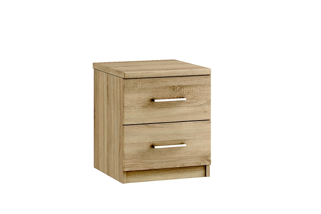 Maysons Furniture Malena 2 Drawer Bedside Table