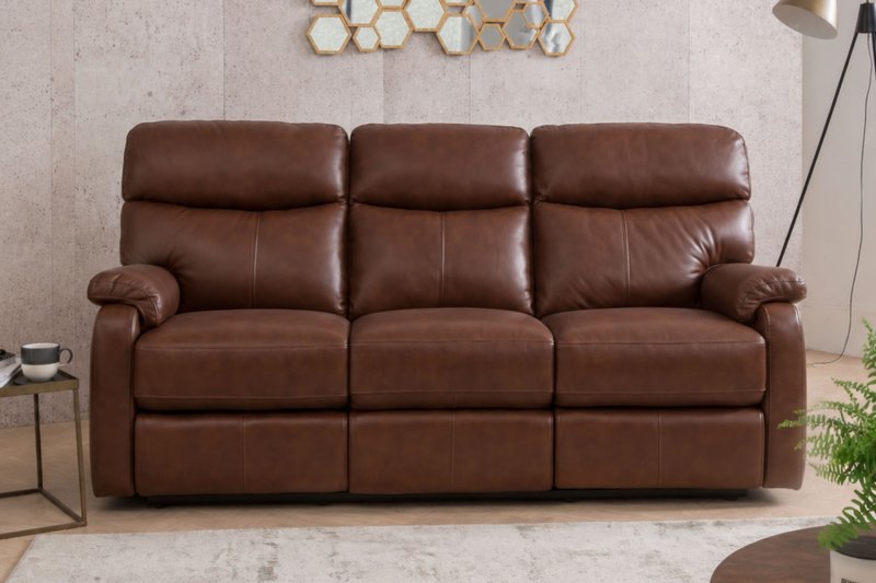 Monet Leather 3 Seater Sofa Monet Leather 3 Seater Sofa