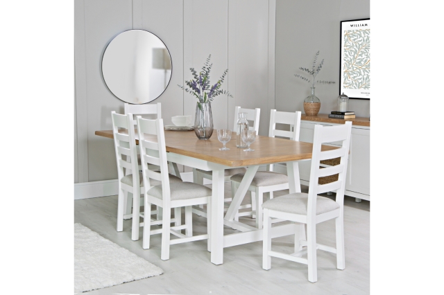 White painted oak dining sales tables