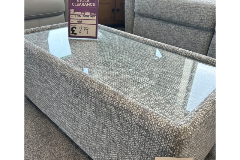 Ex-Display Redruth - G Plan Glass Coffee Table | Remco Light Grey Ex-Display Redruth - G Plan Glass Coffee Table | Remco Light Grey