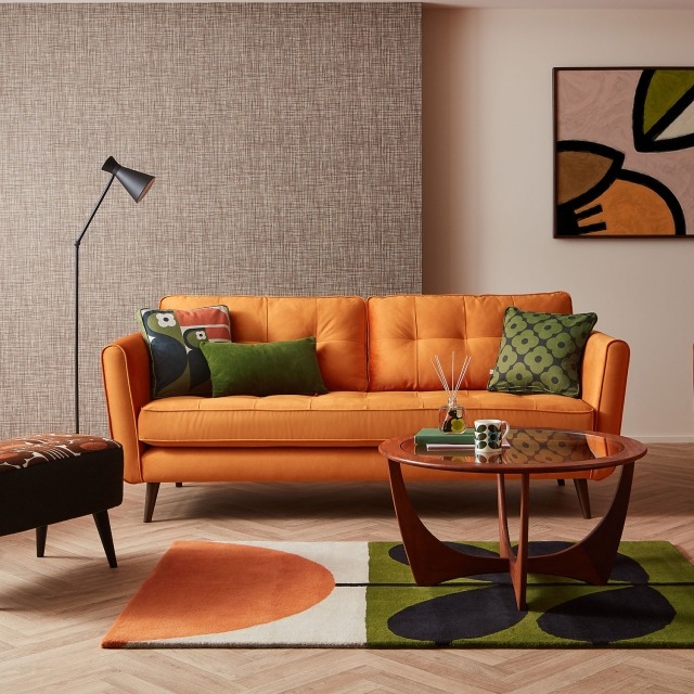 Orla Kiely Ivy Medium Sofa, Glyde | Sofas - Living Room