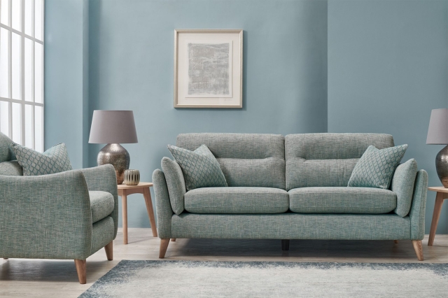 Ashwood Designs Cornwall 3 Seater Reclining Lounger Sofa