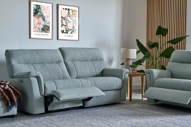 Ashwood Designs Helston Lumbar Support Reclining 2 Seater Sofa