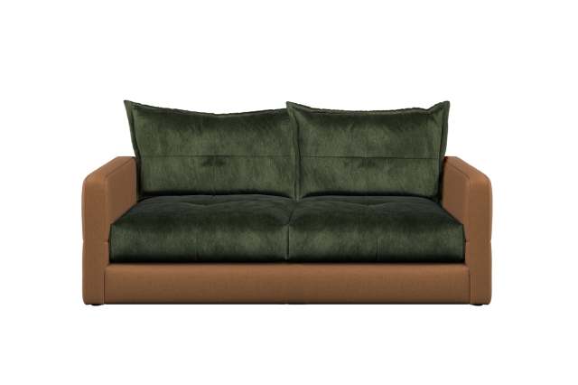 Alexander & James Alexander & James Quinn Leather & Fabric Mix 2 Seater Sofa