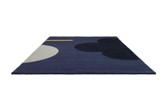 Orla Kiely Geo Flower Denim Rug Orla Kiely Geo Flower Denim Rug