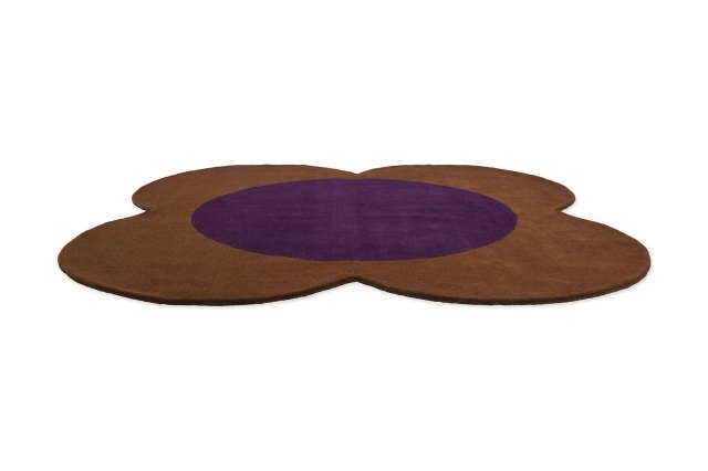 Orla Kiely Flower Spot Chestnut/Violet Rug Orla Kiely Flower Spot Chestnut/Violet Rug