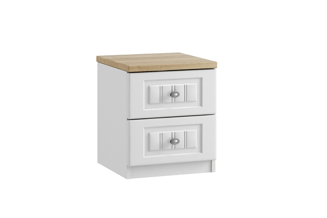 Maysons Furniture Panorama 2 Drawer Bedside Table