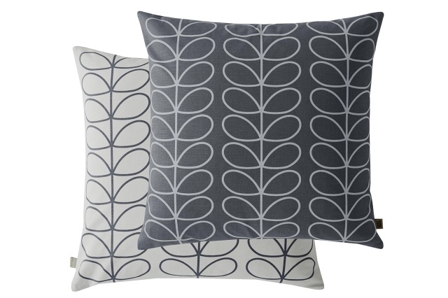 Orla Kiely Small Linear Stem Cool Grey 50x50cm Feather Cushion Orla Kiely Small Linear Stem Cool Grey 50x50cm Feather Cushion