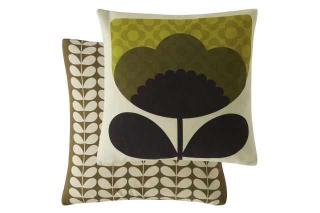 Ashley Wilde Orla Kiely Spring Bloom Seagrass 45x45cm Feather Cushion