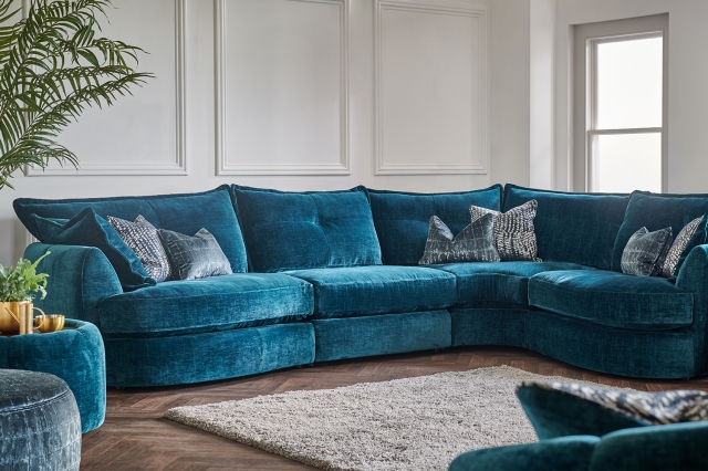 Armless sales corner sectional