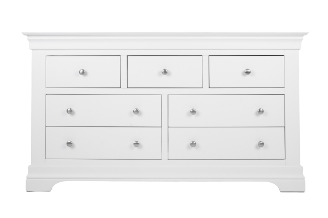 Providence Warm White 7 Drawer Chest of Drawers Chantilly