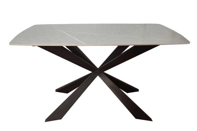 Kettle Interiors 1.4m Grey Sintered Stone Dining Table