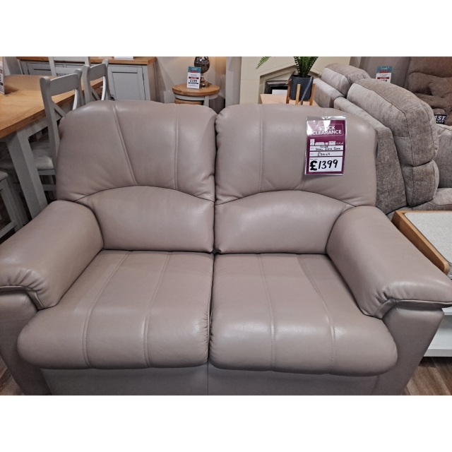 G Plan Chloe Small 2 Seater Sofa in P Grade Leather Furniture World