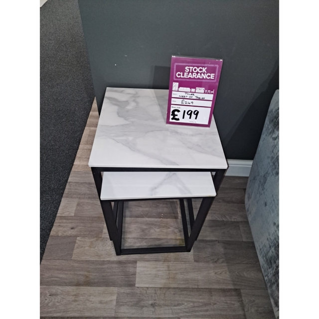 Store Clearance Items Tyler Square Nest of 2 Tables
