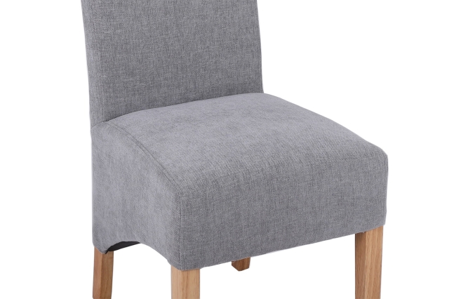 Grey scroll back dining chairs sales