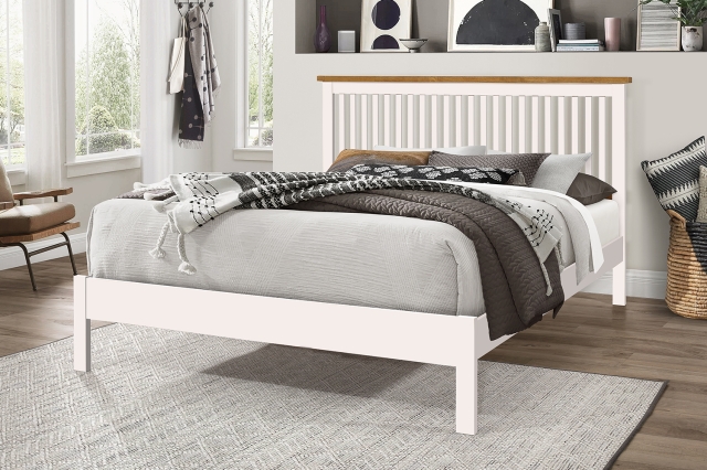 Time Living Time Living Ascot Wooden Bed Frame in White