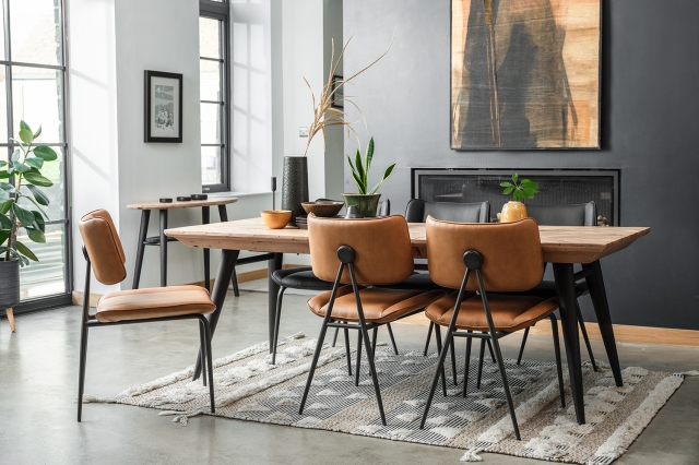 Frankfurt Reclaimed Wood 160 200cm Extending Dining Table Furniture World