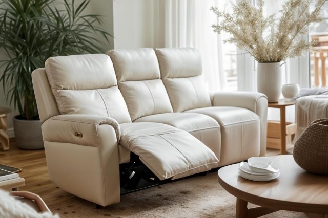 Ross Leather Electric Recliner 3 Seater Sofa Ross Leather Electric Recliner 3 Seater Sofa