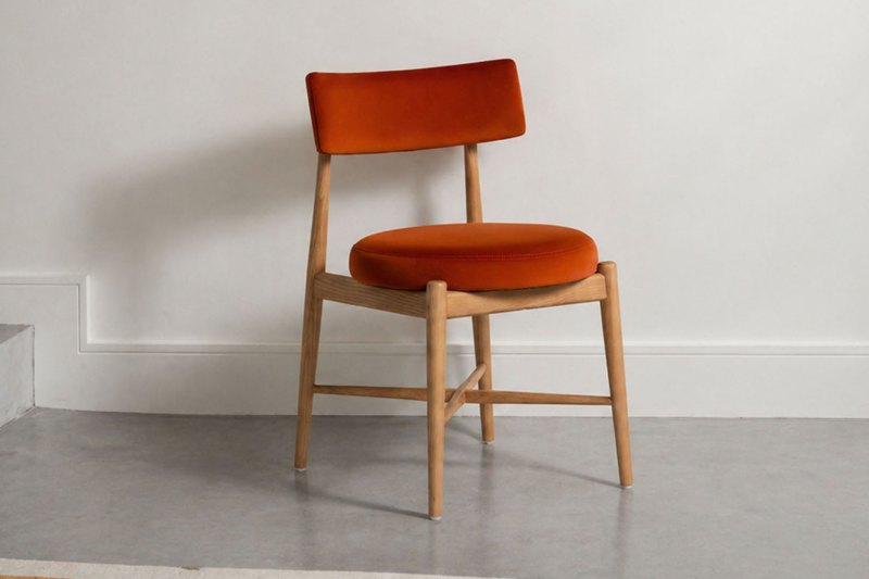 G Plan Flora Retro Pair Of Dining Arm Chairs in Orange G Plan Flora Retro Pair Of Dining Arm Chairs in Orange