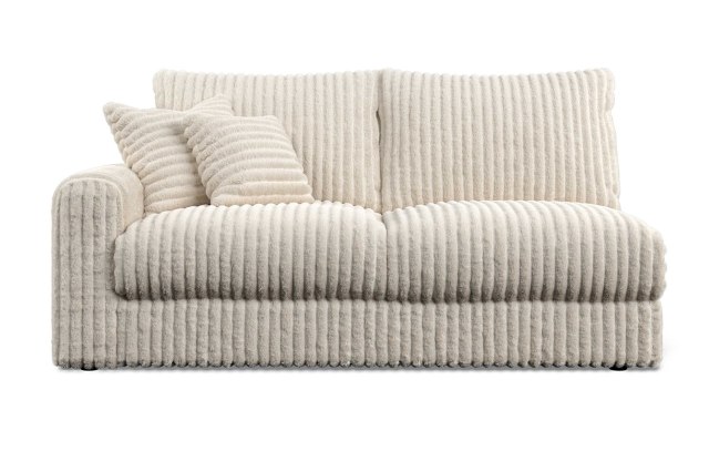 Chunky Cord Cream Left Hand Facing 2 Seater Sofa Unit Chunky Cord Cream Left Hand Facing 2 Seater Sofa Unit