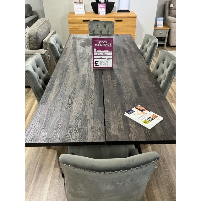 Store Clearance Items Fred Dining Table and 6 Vicky Chairs