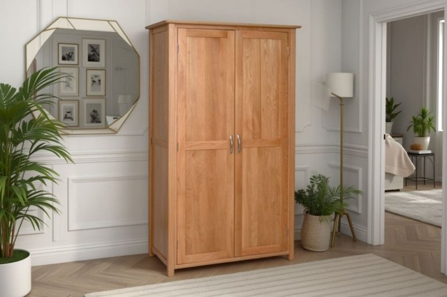 Moda Solid Oak Hanging Wardrobe Moda Solid Oak Hanging Wardrobe