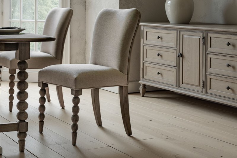 Gallery Direct Artisan Limewash Oak Linen Dining Chair with Bobbin Detail (Pair) Gallery Direct Artisan Limewash Oak Linen Dining Chair with Bobbin Detail (Pair)