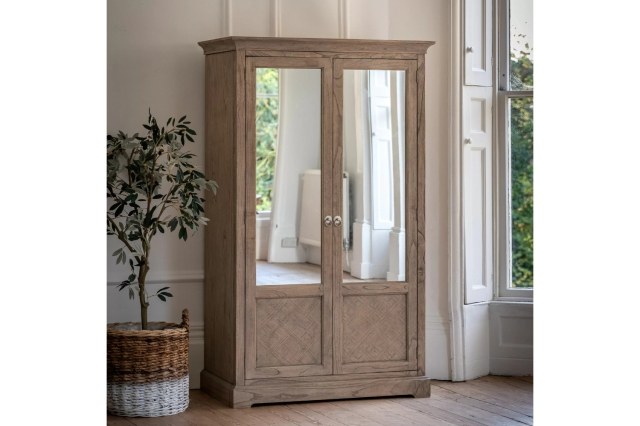 Gallery Direct Mustique French Colonial Mirrored Wardrobe Gallery Direct Mustique French Colonial Mirrored Wardrobe