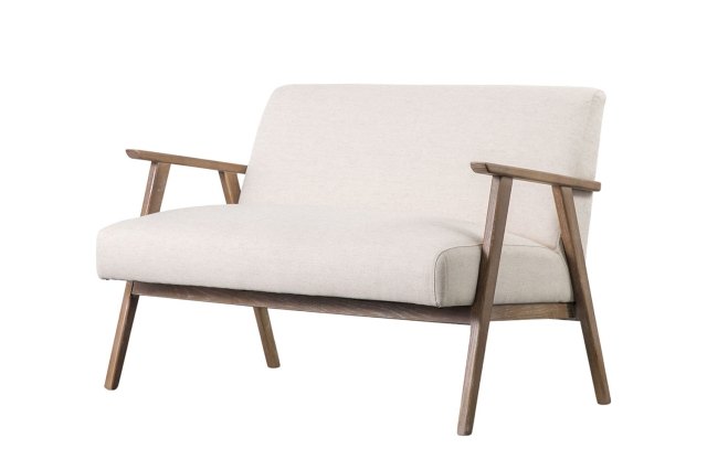 Gallery Direct Neyland Natural Linen Fabric Seater Sofa