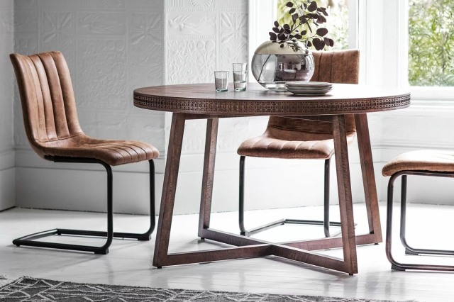 Gallery Direct Boho Retreat Round Dining Table Gallery Direct Boho Retreat Round Dining Table