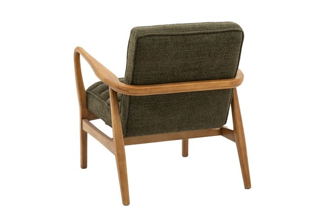 Gallery Direct Datsun Green Boucle Fabric Armchair | Furniture World