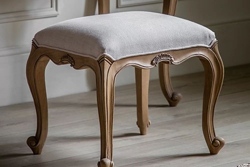 Gallery Direct Chic Weathered Dressing Table Stool Gallery Direct Chic Weathered Dressing Table Stool